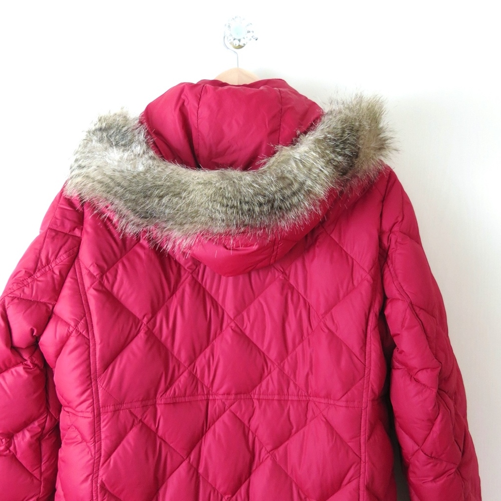 Eddie Bauer Red Goose Down Hooded Puffer Parker (700 Fill Power) - Picture 5 of 8